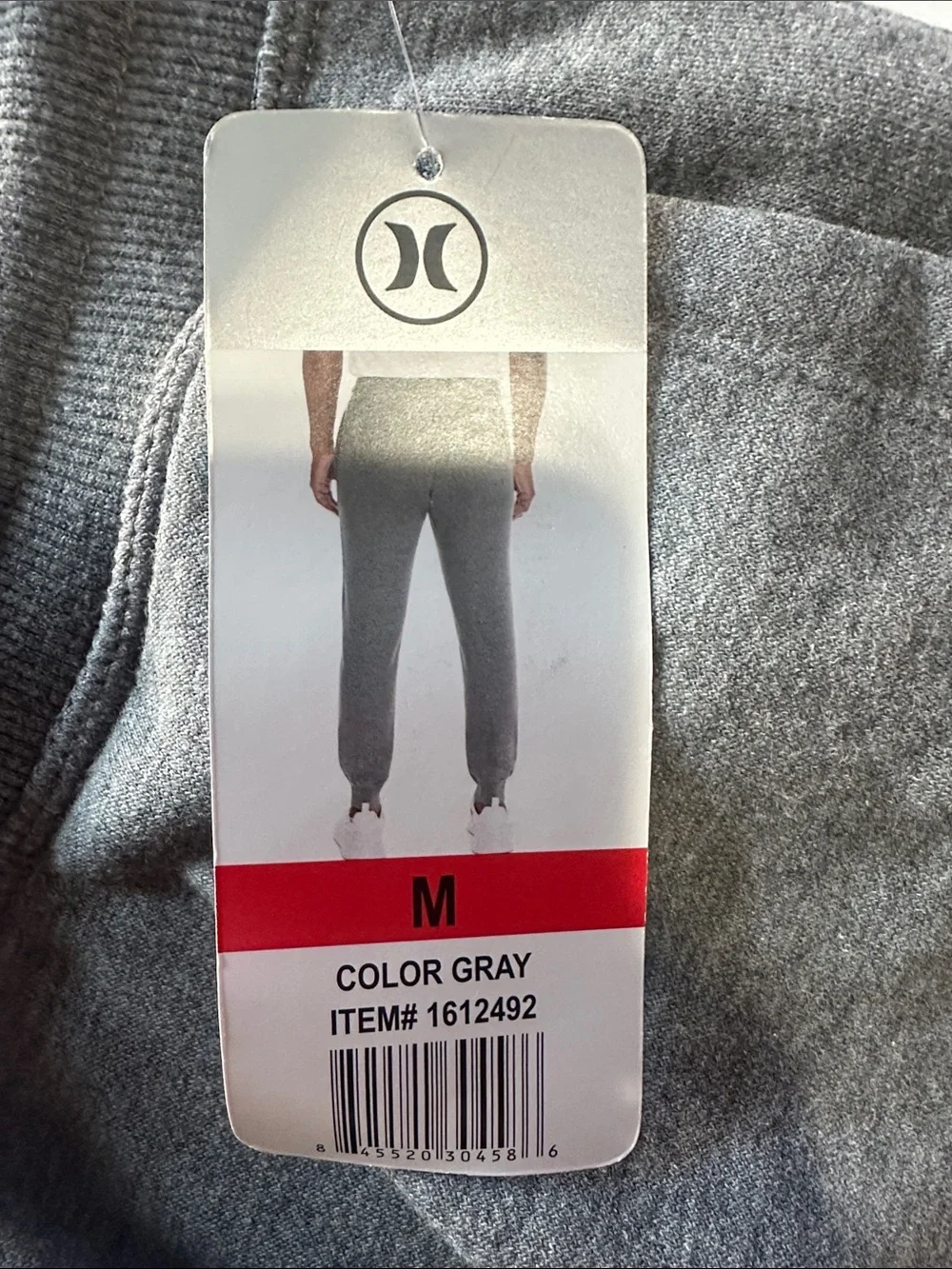 Hurley Fleece Jogger Sweatpants Gray Men’s Medium NWT Drawstring Athletic